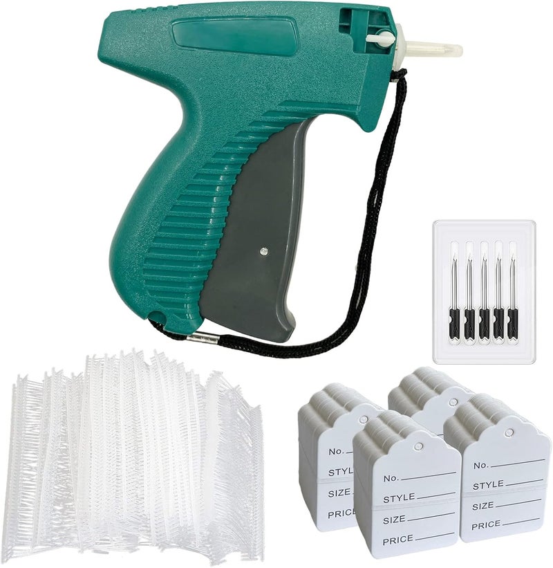 Fifchall 2006pcs Tagging Gun for Clothing, Price Tag Attacher Gun Kit for Clothes Labeler, Clothes Tagging Applicator Gun Set with 1600 1-in Barbs Fasteners, 400 Clothing Labels and 6 Steel Needles - Image 1